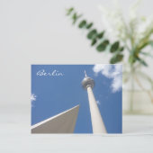 Carte Postale fernsehturm berlin (Debout devant)