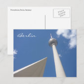 Carte Postale fernsehturm berlin (Devant / Derrière)