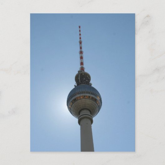 Carte Postale fernsehturm berlin bleu (Devant)