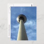 Carte Postale fernsehturm ciel bleu (Devant / Derrière)