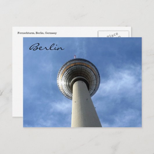 Carte Postale fernsehturm-est berlin (Devant / Derrière)