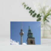 Carte Postale fernsehturm flèche (Debout devant)