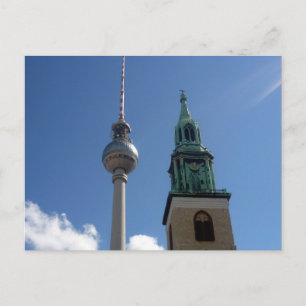 Carte Postale fernsehturm flèche