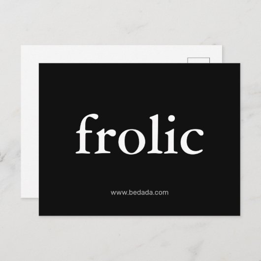 Carte Postale féroce (Devant / Derrière)