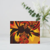 Carte Postale Ferocieux - Créature orange et orange (Debout devant)