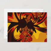 Carte Postale Ferocieux - Créature orange et orange (Devant / Derrière)