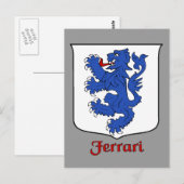 Carte postale Ferrari Family Shield (Devant / Derrière)
