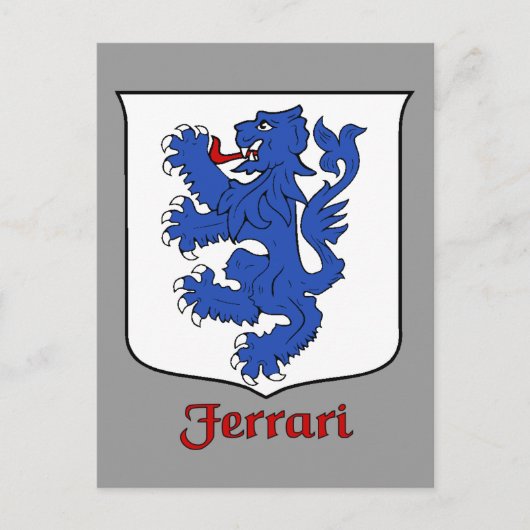 Carte postale Ferrari Family Shield (Devant)