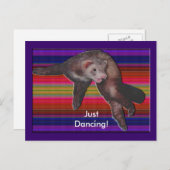 Carte Postale Ferret de danse (Devant / Derrière)