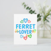 CARTE POSTALE FERRET LOVER (Debout devant)