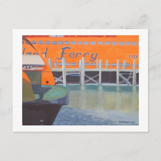 Carte Postale Ferries dans le dock (Devant)