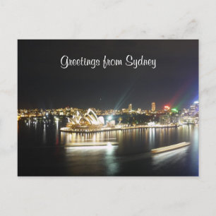 Carte Postale ferries de nuit de sydney opéra