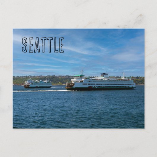 Carte Postale Ferries de Seattle (Devant)