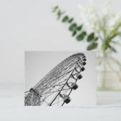 Carte Postale Ferris Roue en noir et blanc (Debout devant)