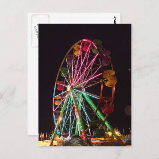 Carte Postale Ferris Wheel (Devant / Derrière)