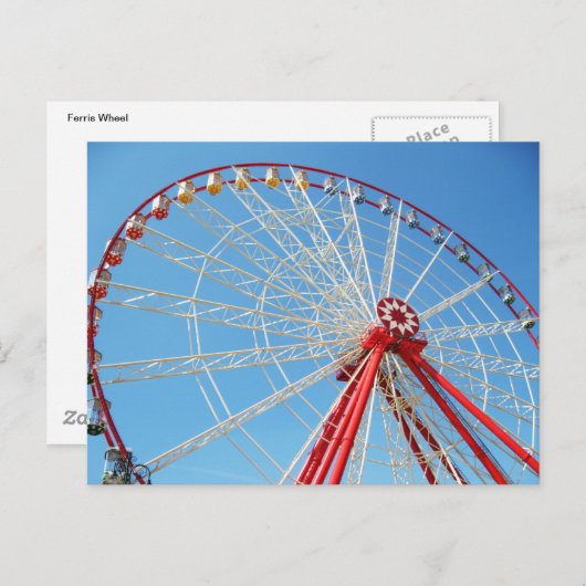 Carte Postale Ferris Wheel (Devant / Derrière)