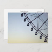 Carte Postale Ferris Wheel à Dusk (Devant / Derrière)
