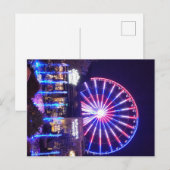 Carte Postale Ferris Wheel at Night (Devant / Derrière)