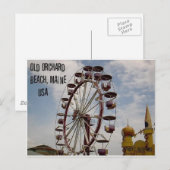 Carte Postale Ferris Wheel at Palace Playland Old Orchard Beach (Devant / Derrière)