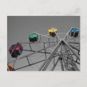 Carte postale Ferris Wheel (couleur sélective) (Devant)