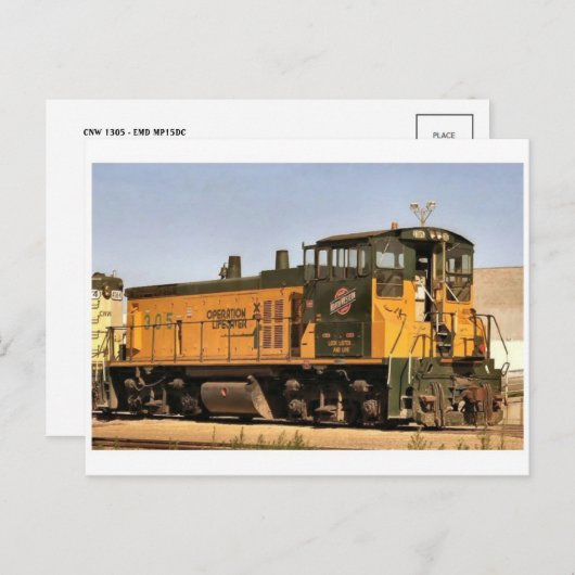 Carte postale ferroviaire (Devant / Derrière)