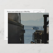 Carte Postale Ferry à Puget Sound (Devant / Derrière)