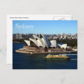 Carte Postale ferry de l'opéra de sydney (Devant / Derrière)