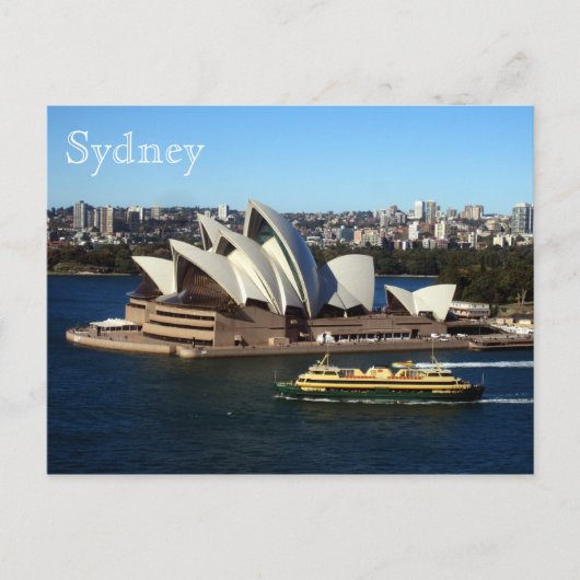 Carte Postale ferry de l'opéra de sydney (Devant)