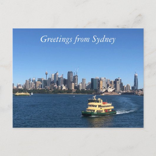 Carte Postale ferry du port de sydney (Devant)