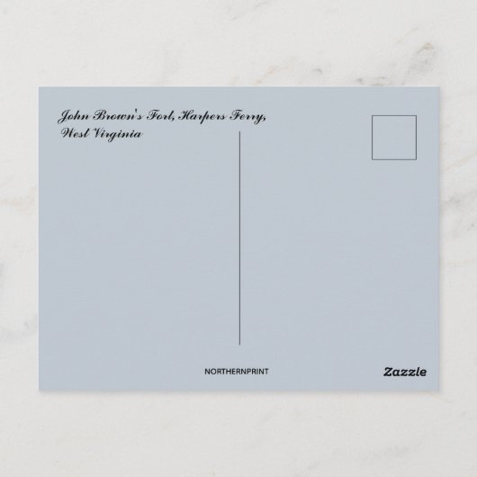 Carte Postale Ferry Fort Harpers de John Brown en Virginie-Occid (Dos)