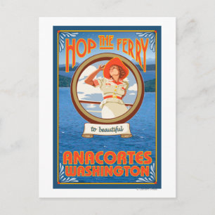 Carte Postale Ferry pour femme - Anacortes Washington