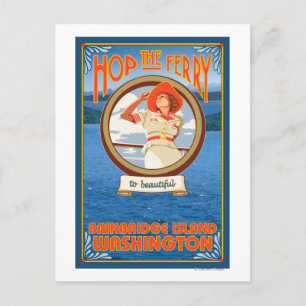 Carte Postale Ferry pour femme - Bainbridge Island, WA