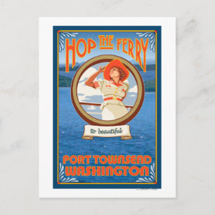 Carte Postale Ferry pour femme - Port Townsend Washington