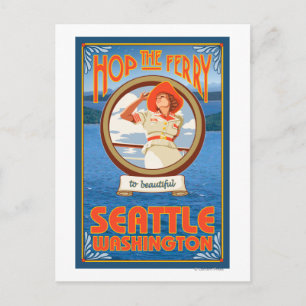 Carte Postale Ferry pour femme - Seattle, Washington