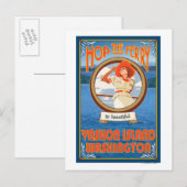 Carte Postale Ferry pour femme - Vashon Island, Washington (Devant / Derrière)