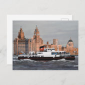 Carte Postale Ferry, traversez le Mersey ! (Devant / Derrière)