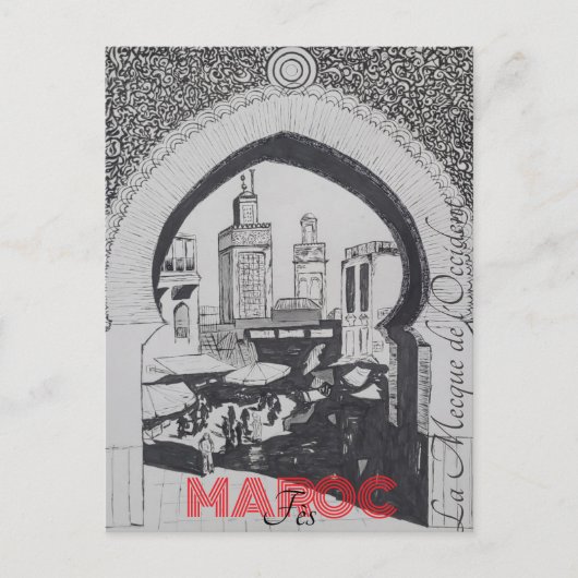 Carte Postale Fès Maroc (Devant)