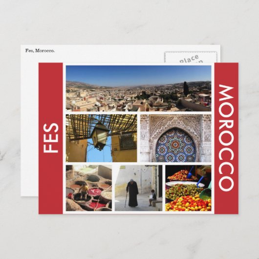 Carte Postale fes scènes (Devant / Derrière)