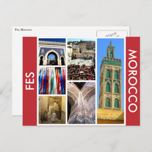 Carte Postale fes scènes maroc (Devant / Derrière)
