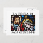 Carte Postale Festa di San Giuseppe - Fête de St. Jos (Devant / Derrière)