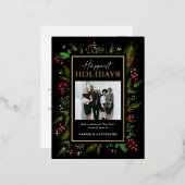 Carte postale Festif Frame FOIL Business Photo Hol (Recto/Verso)