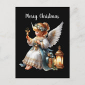 Carte Postale Festif Noël Angel ajouter un message (Devant)