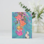 Carte Postale Festif rétro vintage Noël Angel (Debout devant)