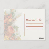 Carte Postale Festif Thanksgiving (Dos)