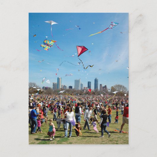 Carte Postale Festival 3 de cerf-volant de parc de Zilker - (Devant)