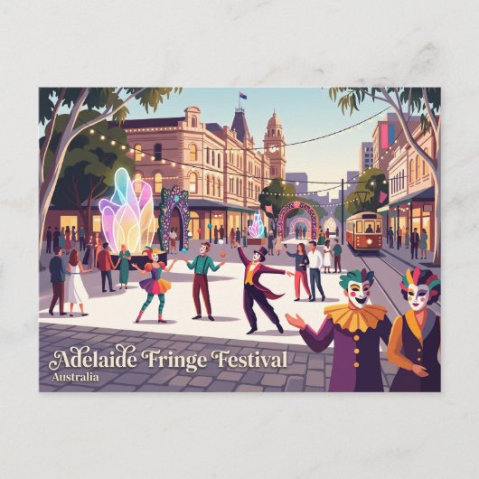Carte Postale Festival Adelaide Fringe Australie (Devant)
