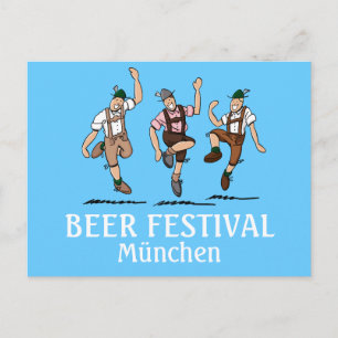 Carte postale FESTIVAL DE BIÈRE München Dancing Le