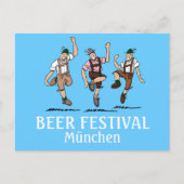 Carte postale FESTIVAL DE BIÈRE München Danse Lede (Devant)