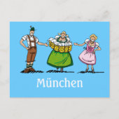 Carte postale FESTIVAL DE BIÈRE München Serveuse d (Devant)