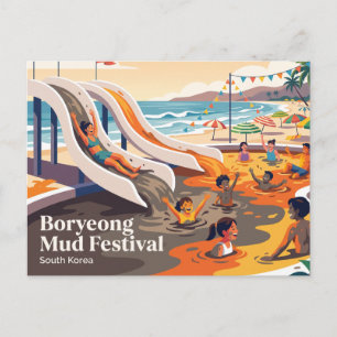 Carte Postale Festival de boue de Boryeong Corée du Sud